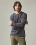 Men's Vintage Crew Long Sleeve Tee - Washed Metropolitan Grey